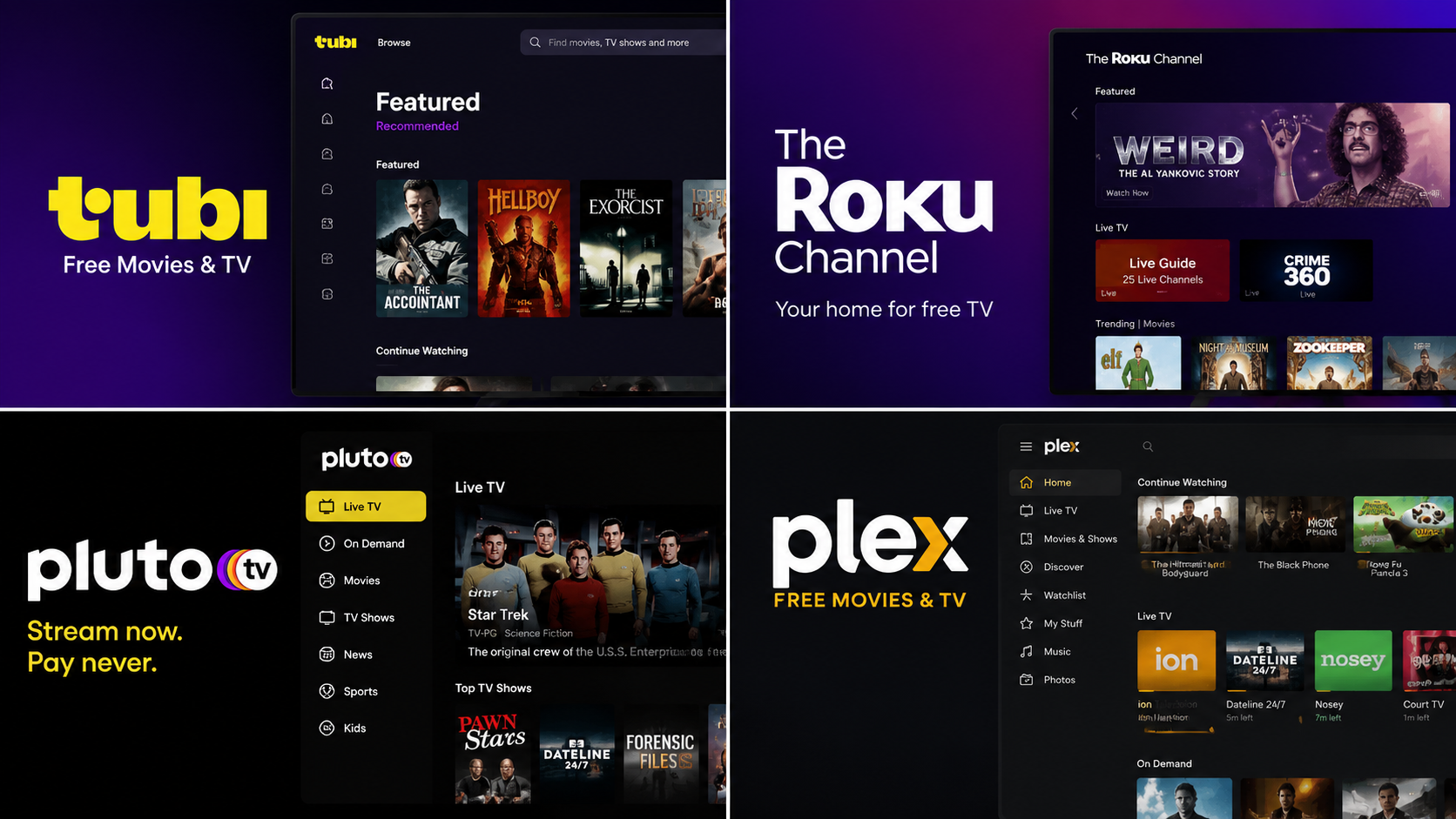 Best Free Streaming Services to Watch Movies & TV Shows Legally